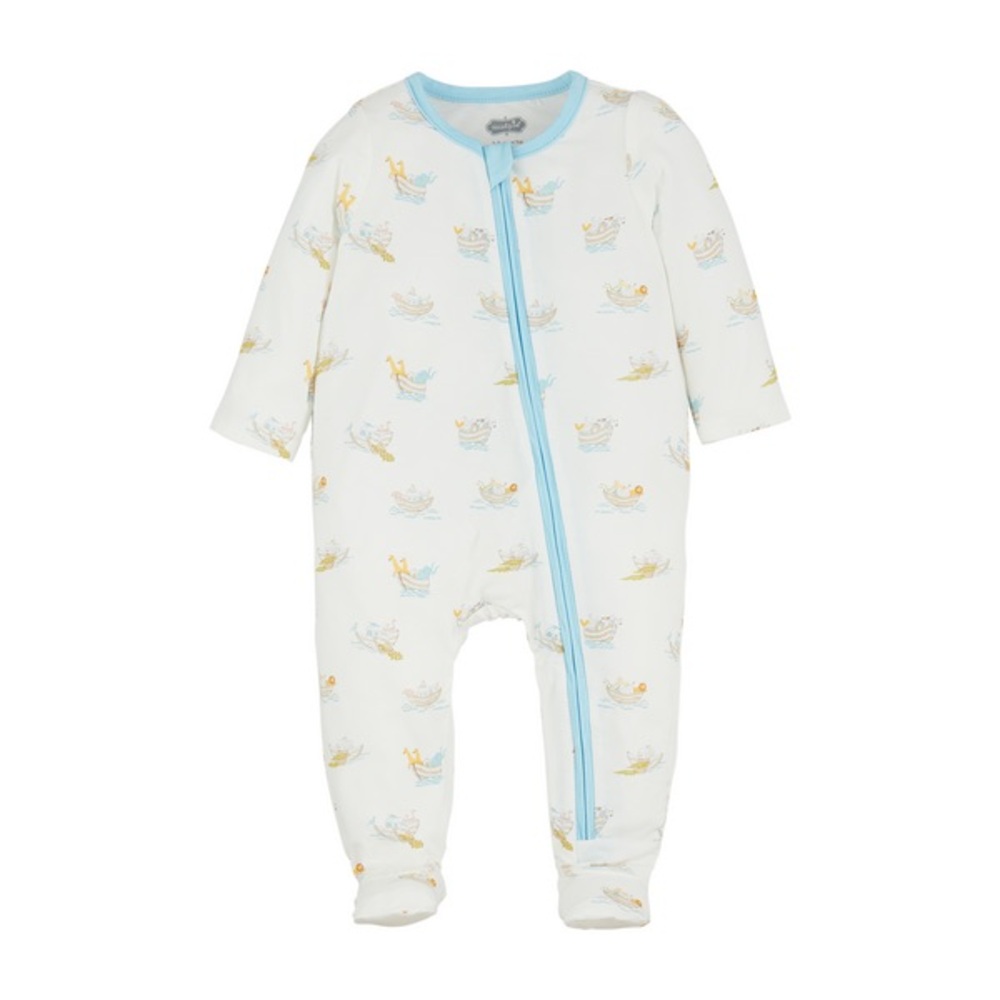Mud Pie Noah’s Ark bamboo sleeper NWOT